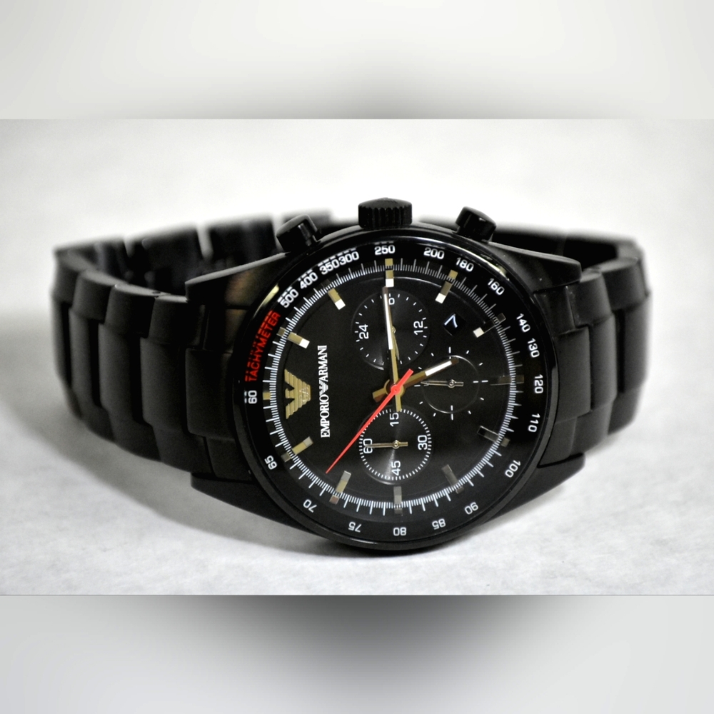 Emporio Armani Black Stainless Steel Watch AR6094